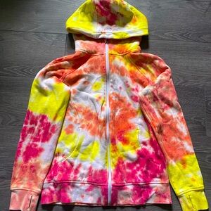 Tie Dye Tuff Athletics Zip up sweater. Comfortable (85% Cotton + 15% Polyester)